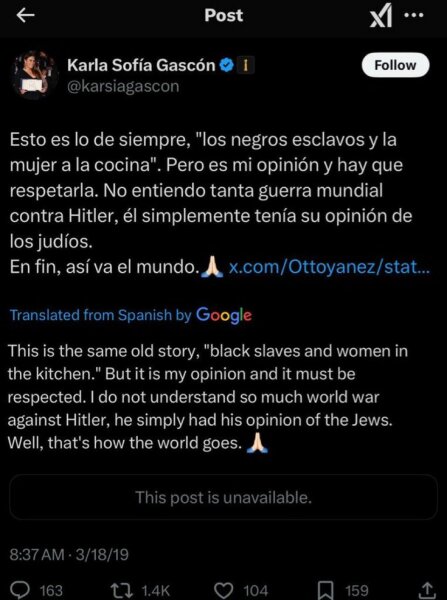 And the winner of the Cannes Best Actress award is....