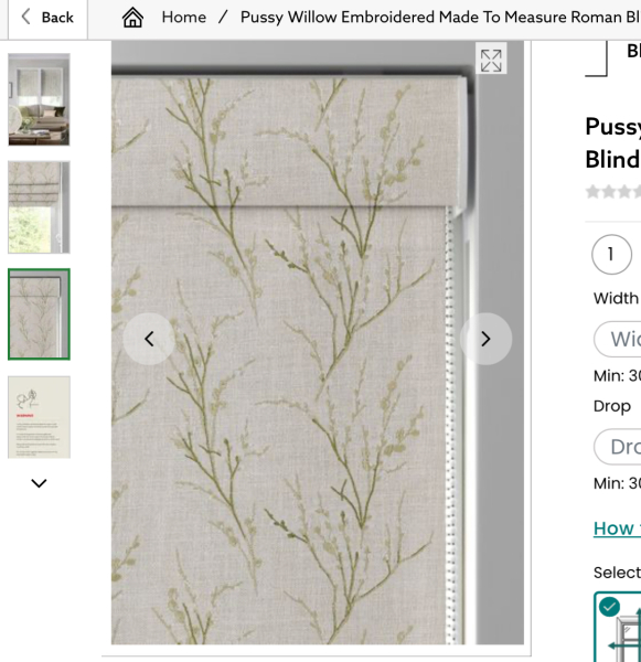 Laura Ashley Roman blinds