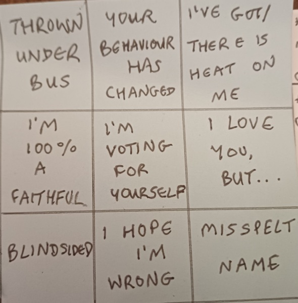 The Traitors 7 (with optional Bingo cards!)