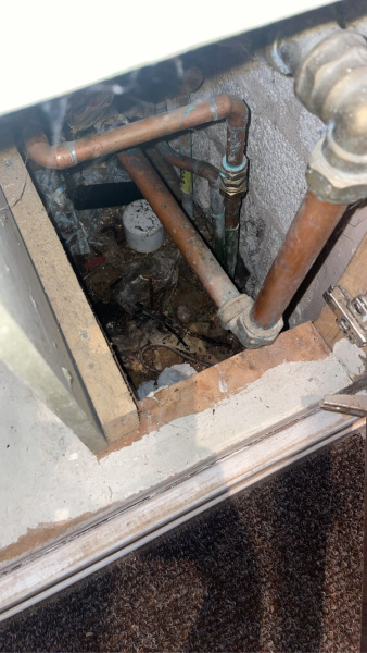 Drip from within boiler cupboard