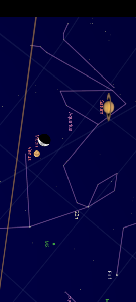 The moon tonight