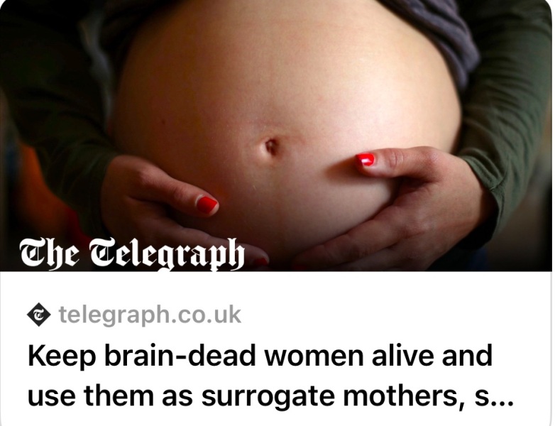 Brain dead women surrogacy
