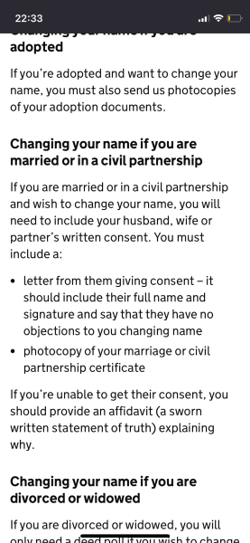 Divorcing using maiden name