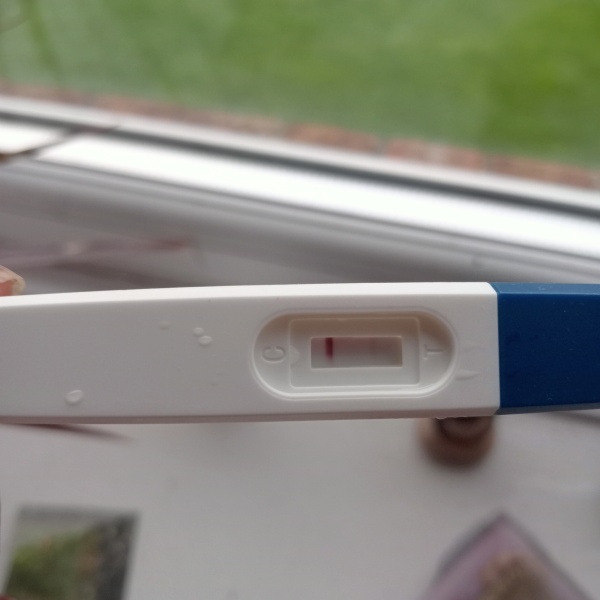 Faint test but digital clear blue says not pregnant