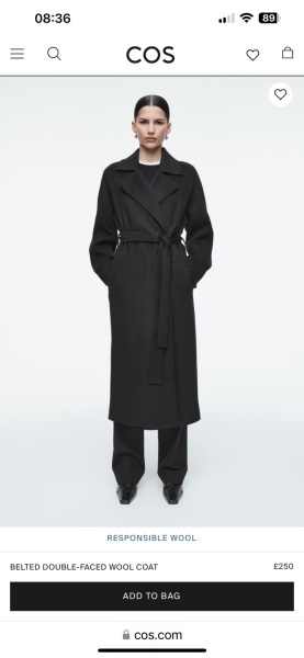 Wool overcoat in the Sale dregs?!