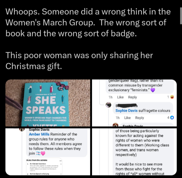 The “women’s march” that’s all about the men.