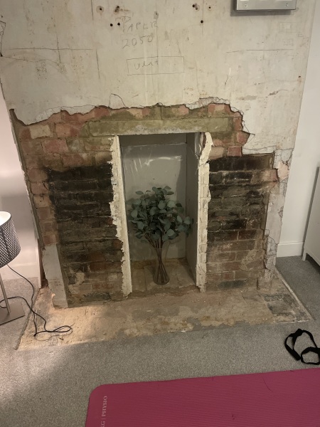 Putting in a reclaimed fireplace - how to measure up