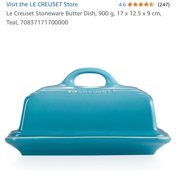 To ask you to show me your butter dish
