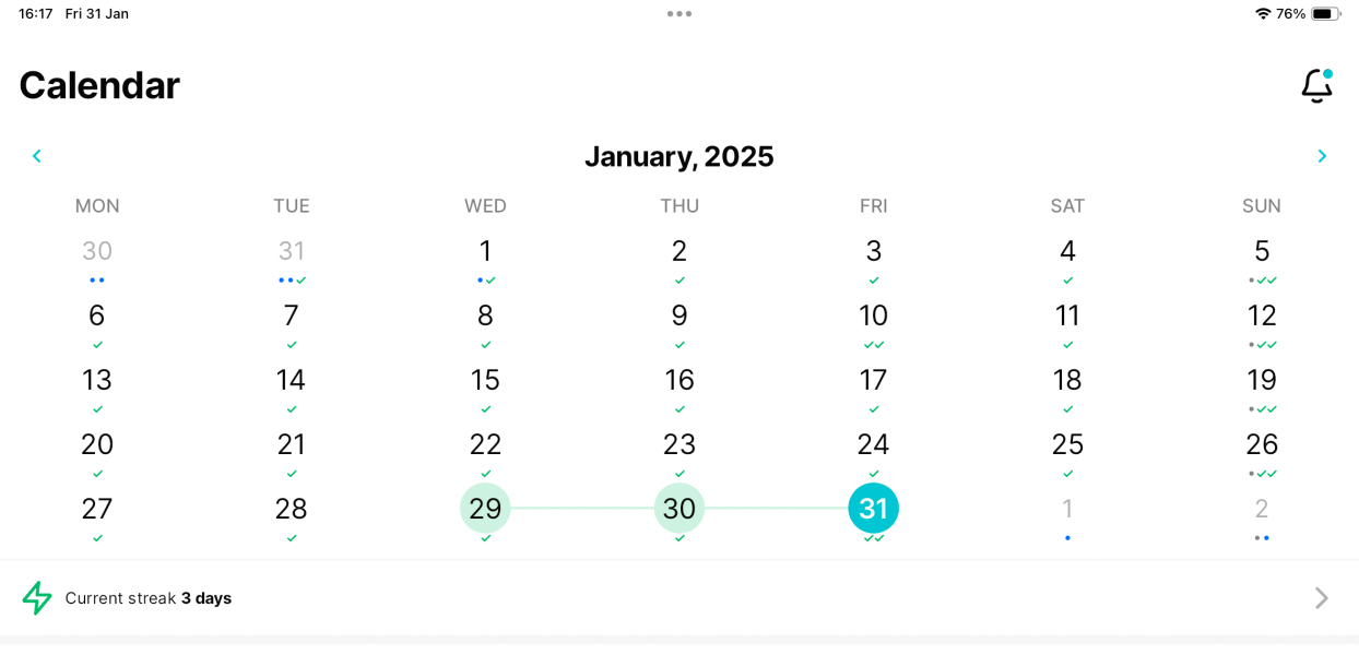 Daily Practice - January 2025