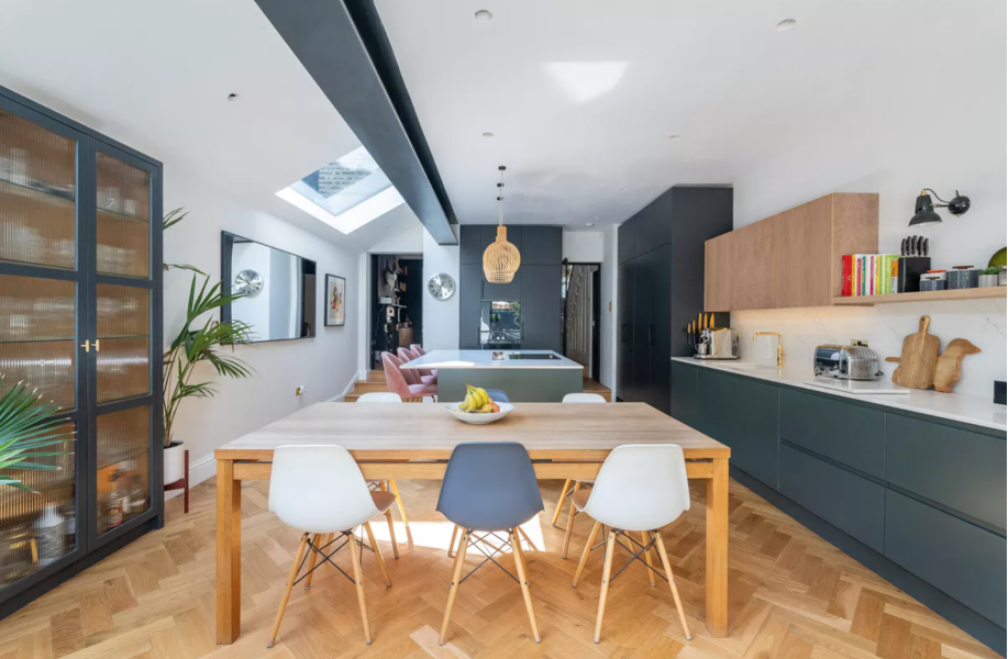 Open plan living kitchen dining
