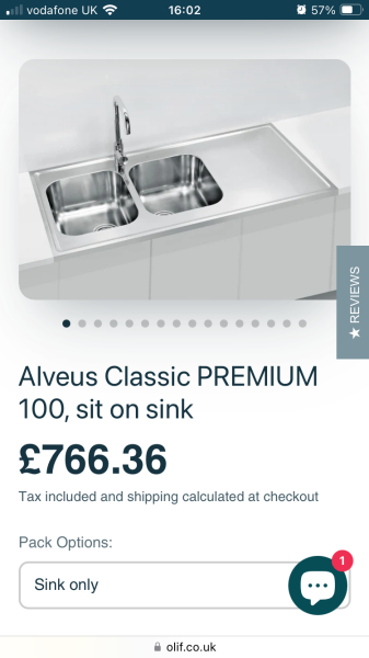 Kitchen sink with built-in drainer behind??