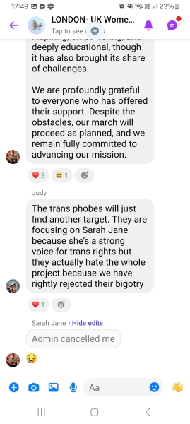 The “women’s march” that’s all about the men.