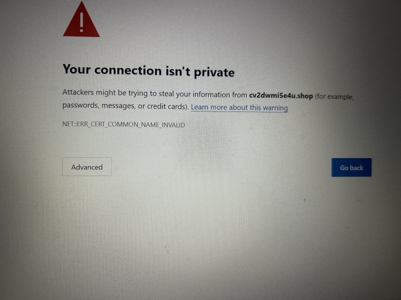 Virus scam appearing only  when on Mumsnet