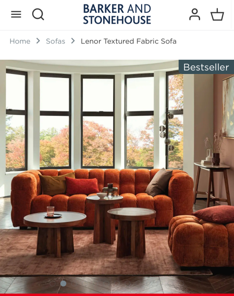 Sofas? Barker and Stonehouse