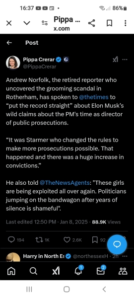 To think that Musk is now overstepping himself and the UK gvt should threaten action
