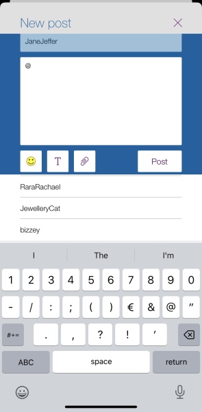 @ not working on app