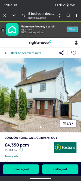 Leads for Great areas to stay in near RGS Guildford
