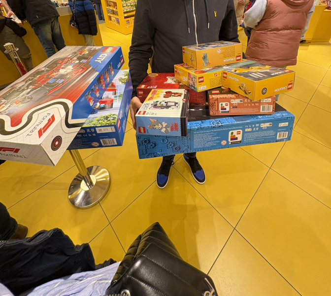 To show me your Lego collection?