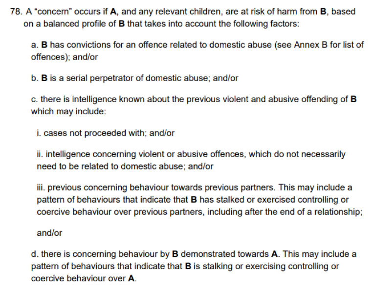 Clare's law request