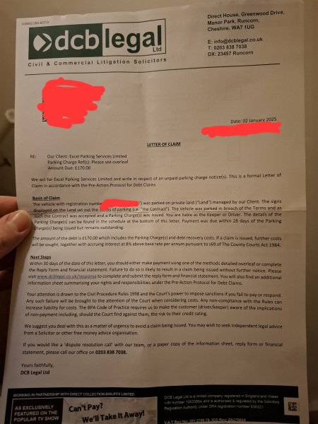 Dcblegal - parking fine