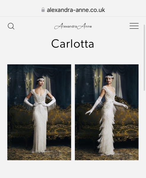 Find me a 1920s style wedding dress?