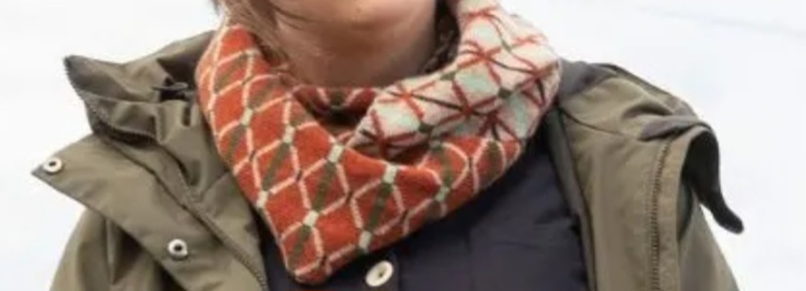 Ashley Jensen's coat in Shetland