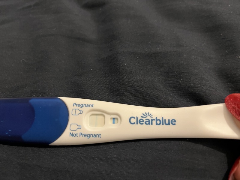 Clear blue test. Evap line or positive