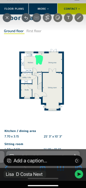 Open plan living kitchen dining