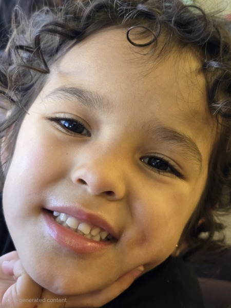 Dimple caused by cheek injury