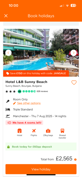 Cheap holiday august 25 me and two teen dds 2 weeks