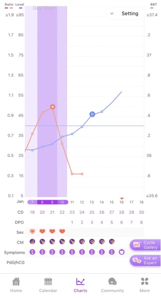 Is this a normal BBT chart?