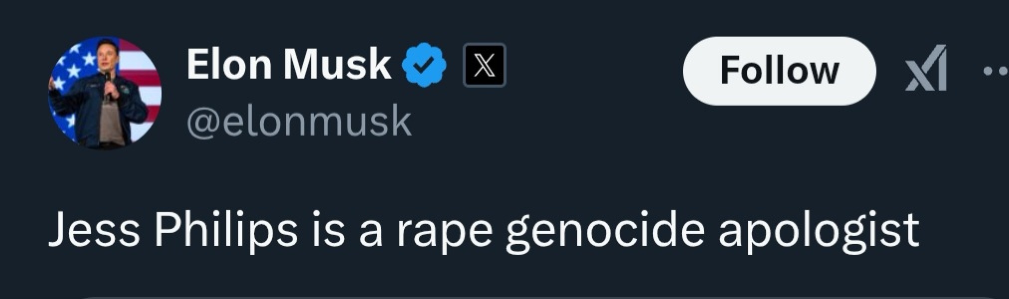 To want Elon Musk to stay the fuck out of U.K. politics?