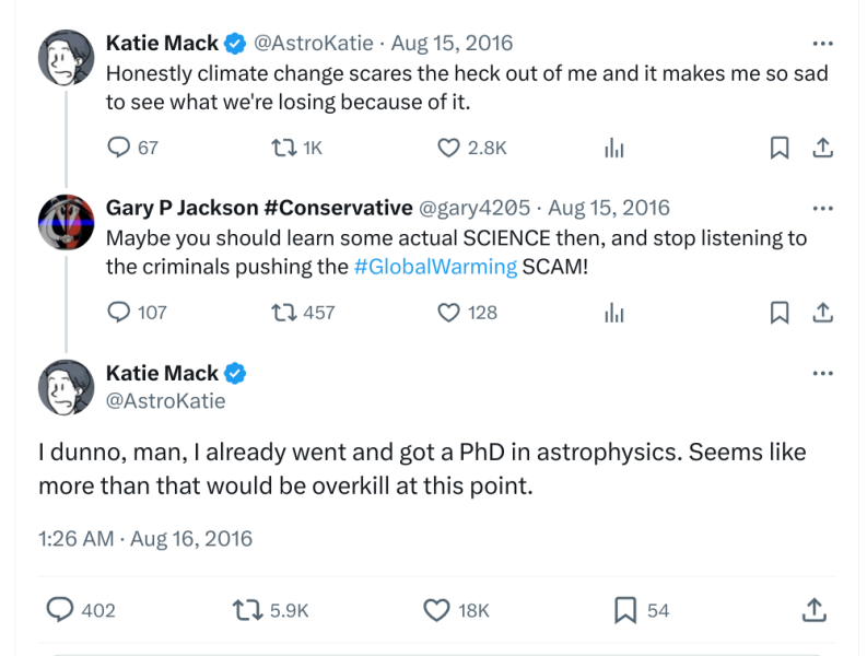 Got aggressively mansplained r.e. my field