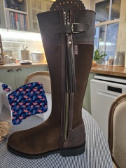 Penelope Chilvers inclement boots.