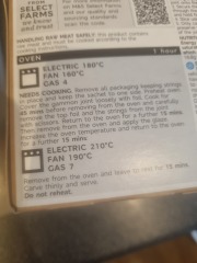 HELP.. Cooking Instructions 2 lots on this M&S ham, which to follow? Pics included