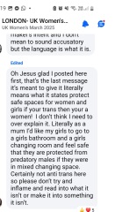 The “women’s march” that’s all about the men.