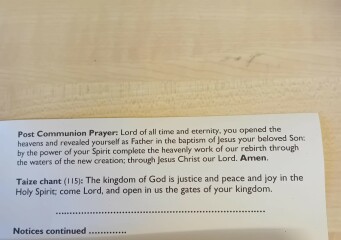 Sharing Sunday services