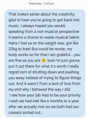 Reconnecting with an ex