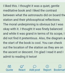 Has anyone read Orbital?