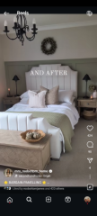 Help me update my bedroom with this grey bed!
