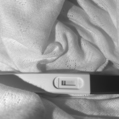 I can’t tell if it’s positive since the line didn’t fully form