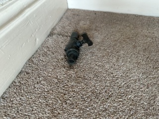 Pipe coming out of floor -1930’s