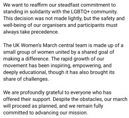 The “women’s march” that’s all about the men.