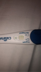 Clear blue test. Evap line or positive