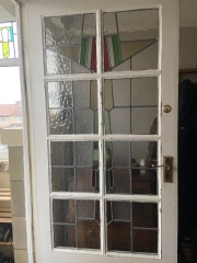 How do I get paint off the led in the stain glass door?