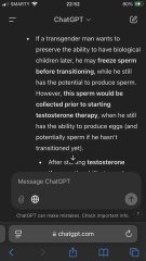 Emma Hilton vs ChatGPT - transgender men should freeze their sperm before transing!?!