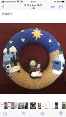knitted/crafted Christmas wreaths?