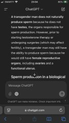 Emma Hilton vs ChatGPT - transgender men should freeze their sperm before transing!?!