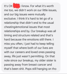 Reconnecting with an ex