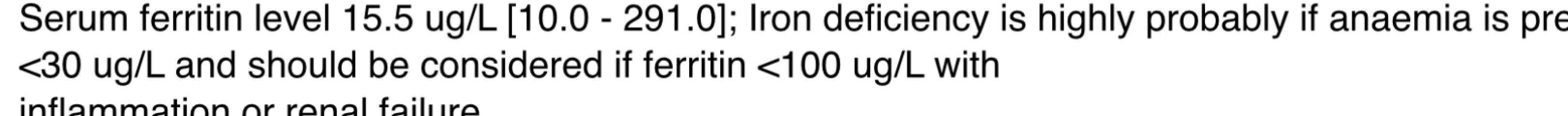Is my ferritin too low? Aibu? Please advice..